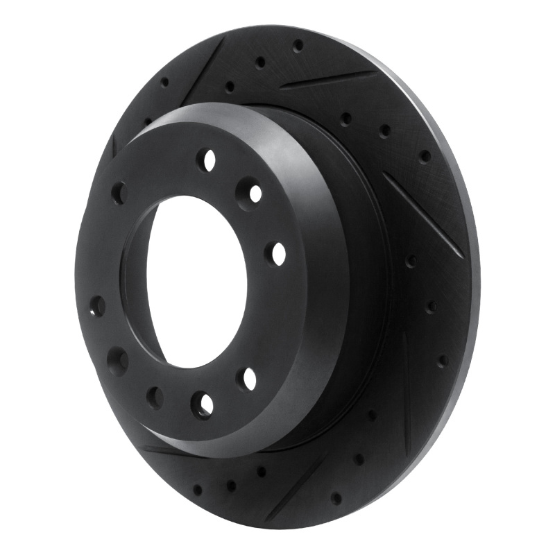 Hyundai Entourage Brake Rotor (1) - Rear Left - R1 Concepts - Drilled & Slotted - Black - `06-`14